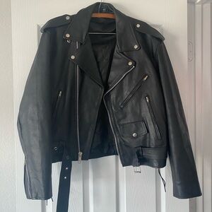 Classic Black Leather Jacket